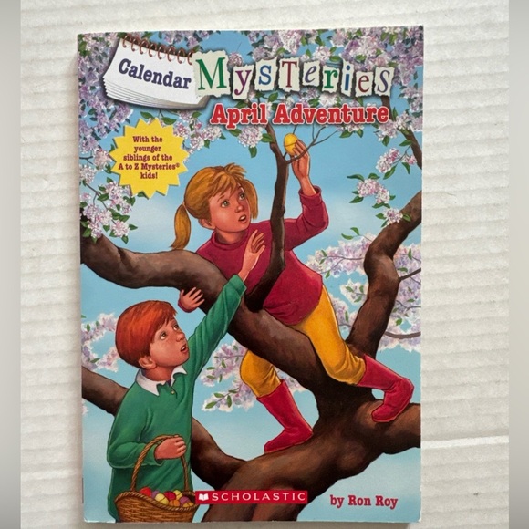 Calendar Mysteries April Adventure By Ron Roy Scholastic Paperback Chapter Book - Picture 1 of 3